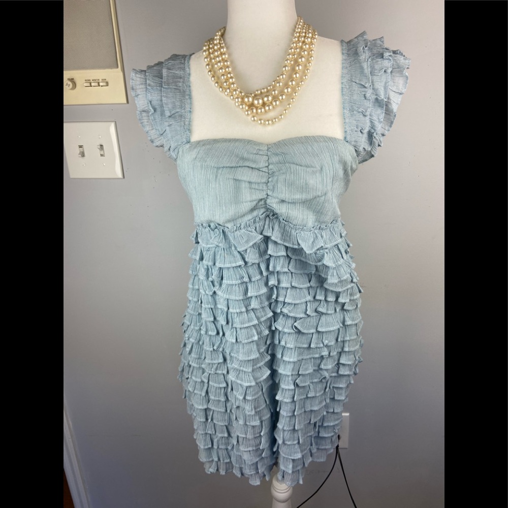 J crew ruffled sun dress